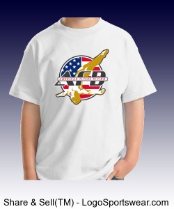 AFD Youth white T-shirt w text on back Design Zoom